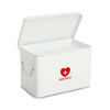 Medizinbox Metall weiß 32 x 20,5 x 19 cm