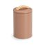 Vorratsdose Metall/Gummibaum moccafarben 1,3 l 11,3 x 18,7 x 11,3 cm
