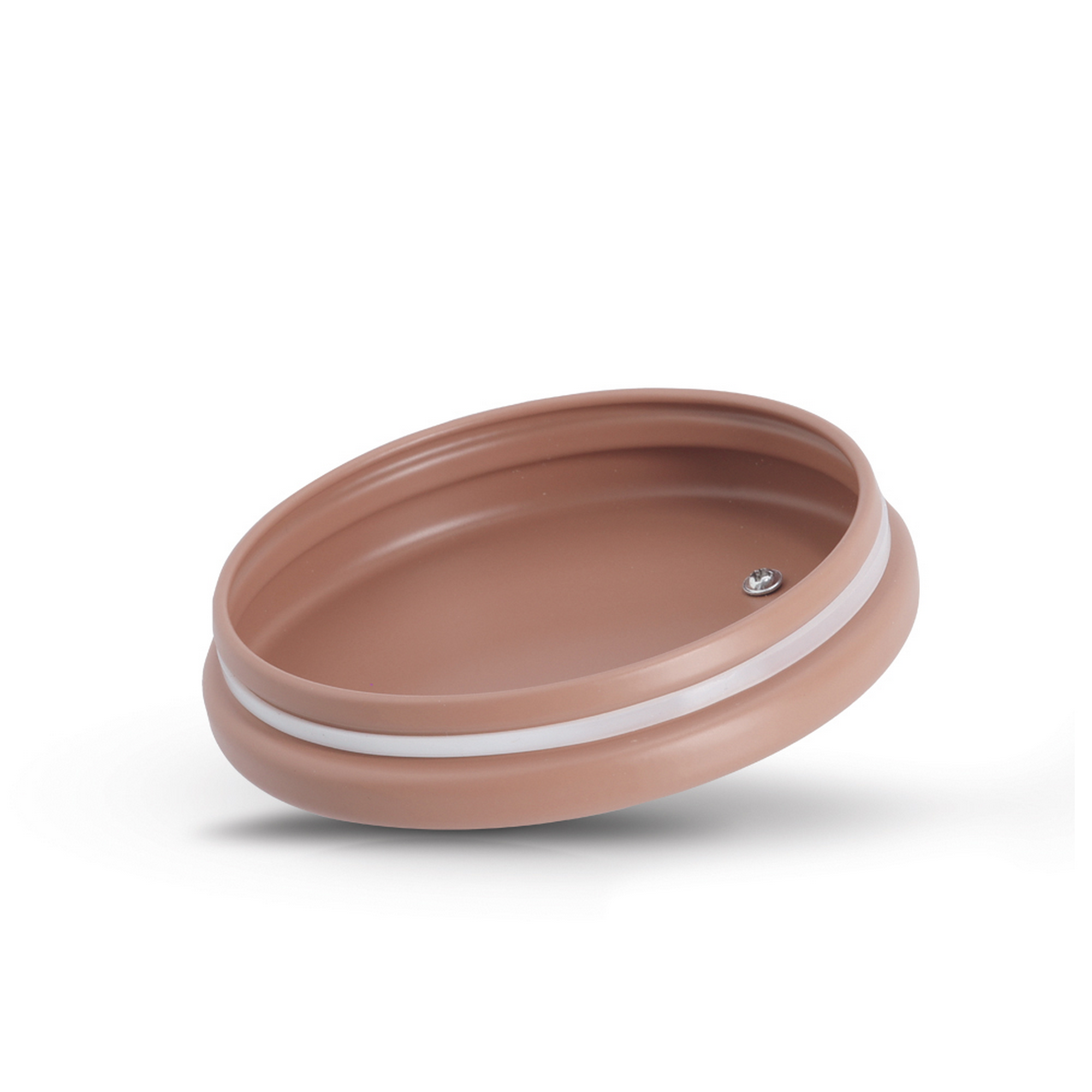 Vorratsdose Metall/Gummibaum moccafarben 1,3 l 11,3 x 18,7 x 11,3 cm