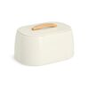Brotkasten Metall/Gummibaum creme 33,5 x 18,3 x 23,5 cm