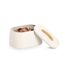 Brotkasten Metall/Gummibaum creme 33,5 x 18,3 x 23,5 cm