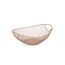 Obstkorb Metall moccafarben 33 x 11,5 x 26 cm