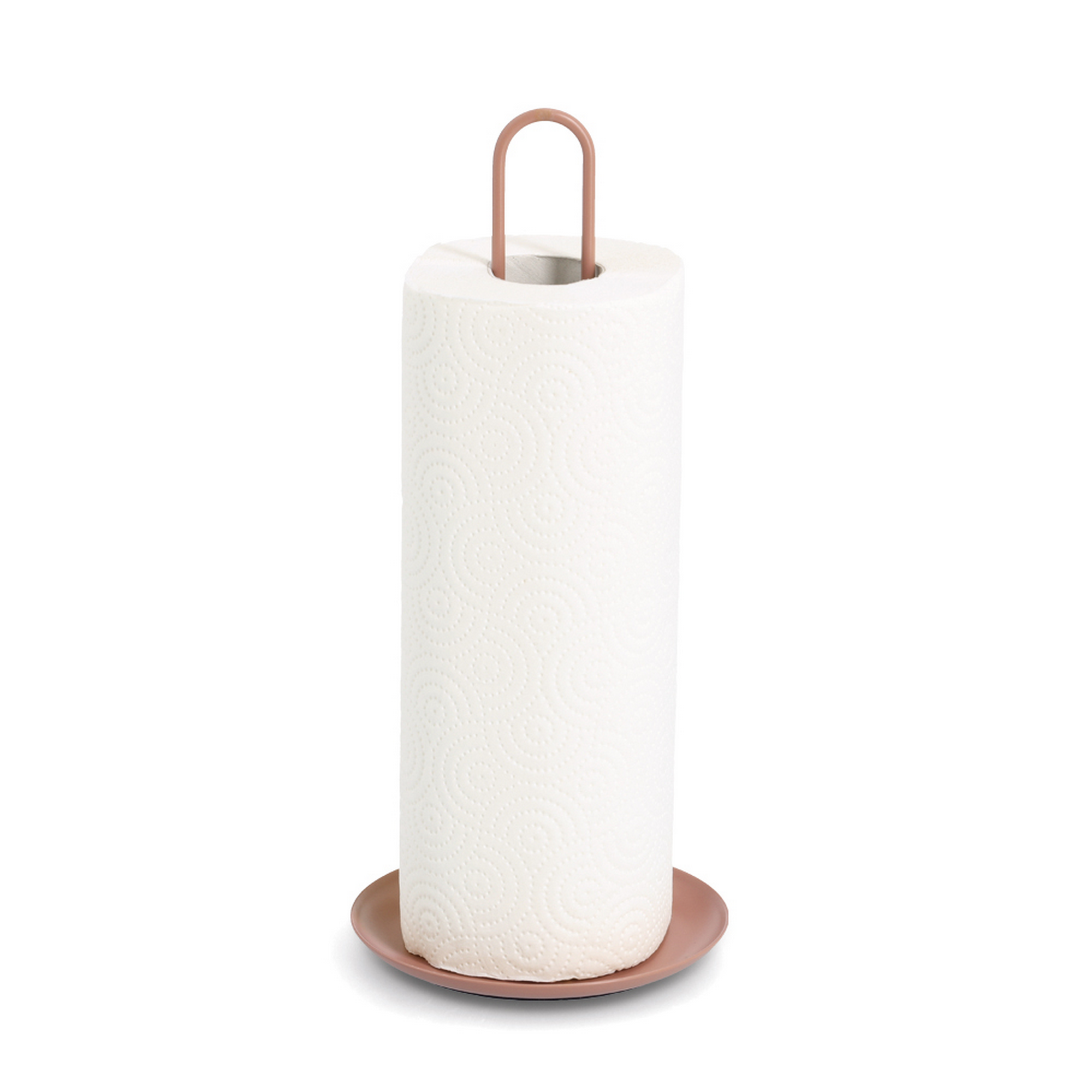 Küchenrollenhalter Metall moccafarben 14,5 x 32 x 14,5 cm