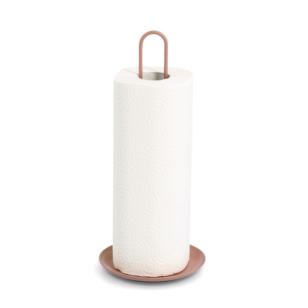 Küchenrollenhalter Metall moccafarben 14,5 x 32 x 14,5 cm