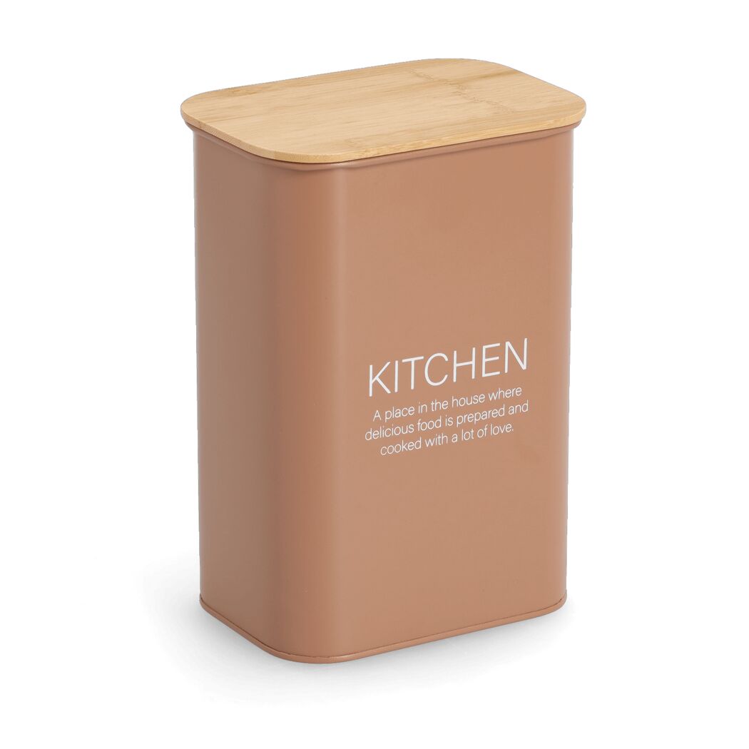 Vorratsdose 'Kitchen' mit Bambusdeckel 3,5 l 17,2 x 25 x 12,6 cm