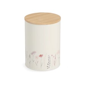 Vorratsdose 'Flowers' mit Bambusdeckel 1,4 l 11,5 x 16 x 11,5 cm