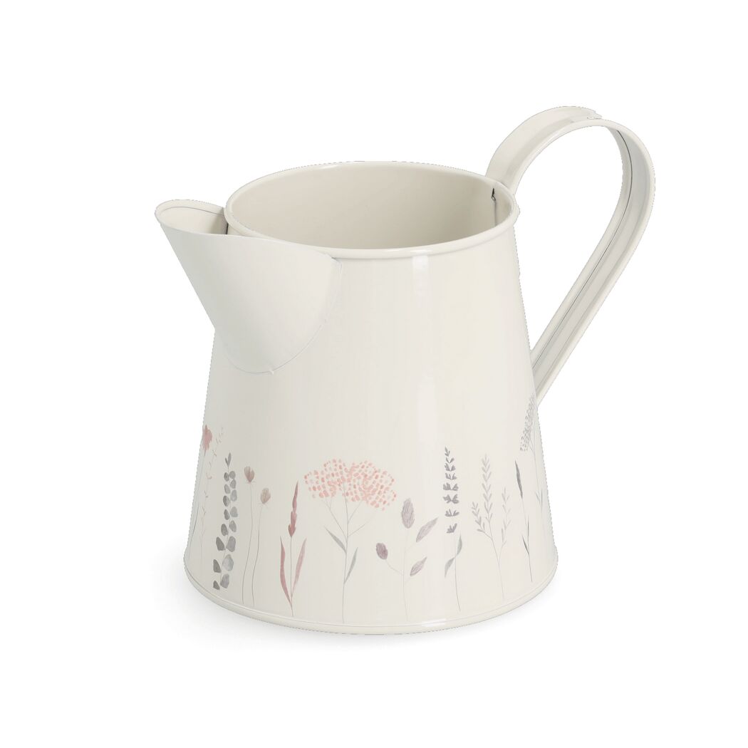 Kanne 'Flowers' Metall 1500 ml 10,5 x 14 x 10,5 cm