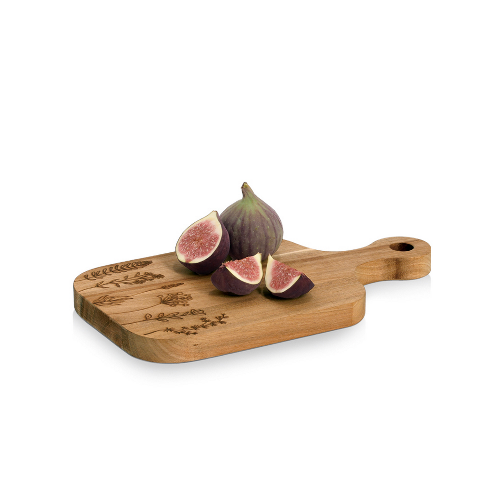 Schneide-/Servierbrett mit Griff 'Wildflowers' 30 x 2 x 17 cm