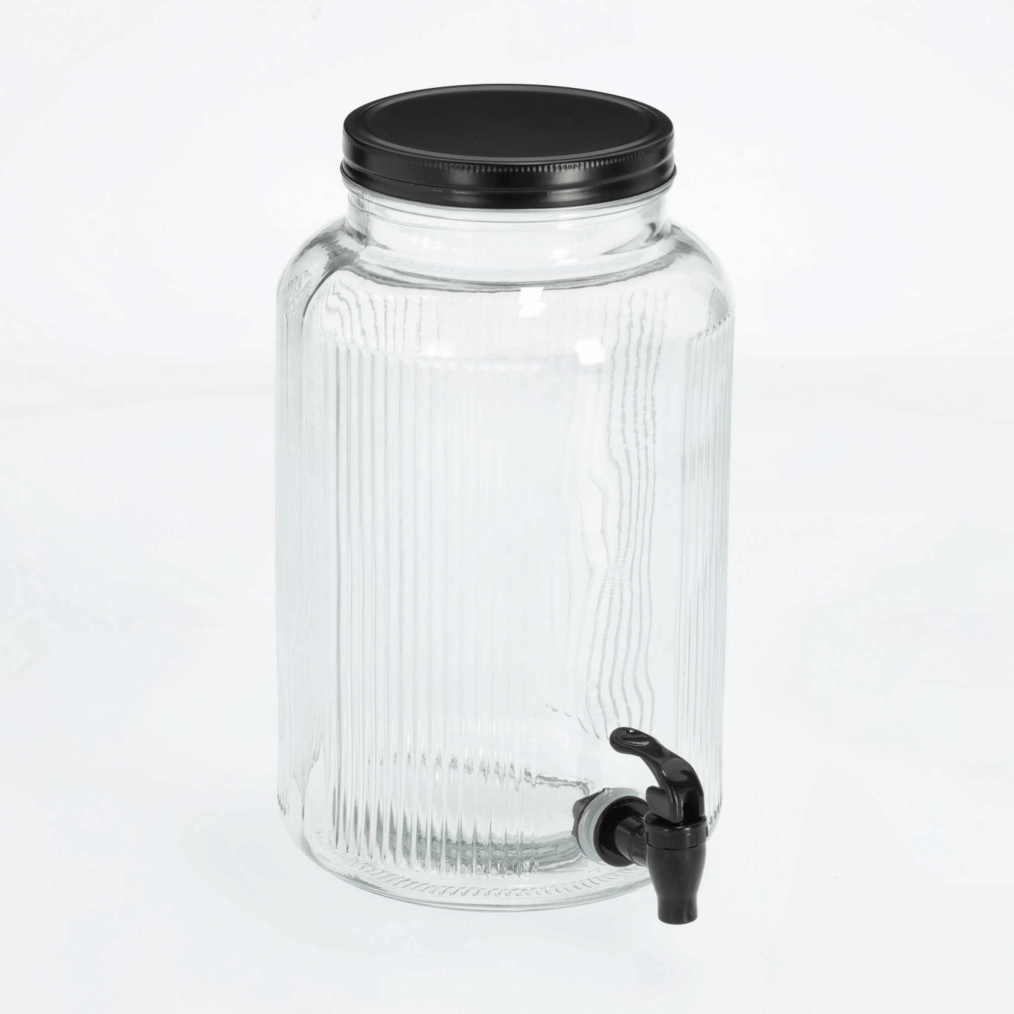 Getränkespender Glas/Metall 3900 ml 16 x 25 x 16 cm