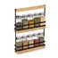 Gewürzständer-Set Glas/Metall/Bambus 11-teilig 22,7 x 30 x 4,7 cm