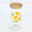 Vorratsglas 'Lemon' mit Bambusdeckel 850 ml 9 x 17 x 9 cm