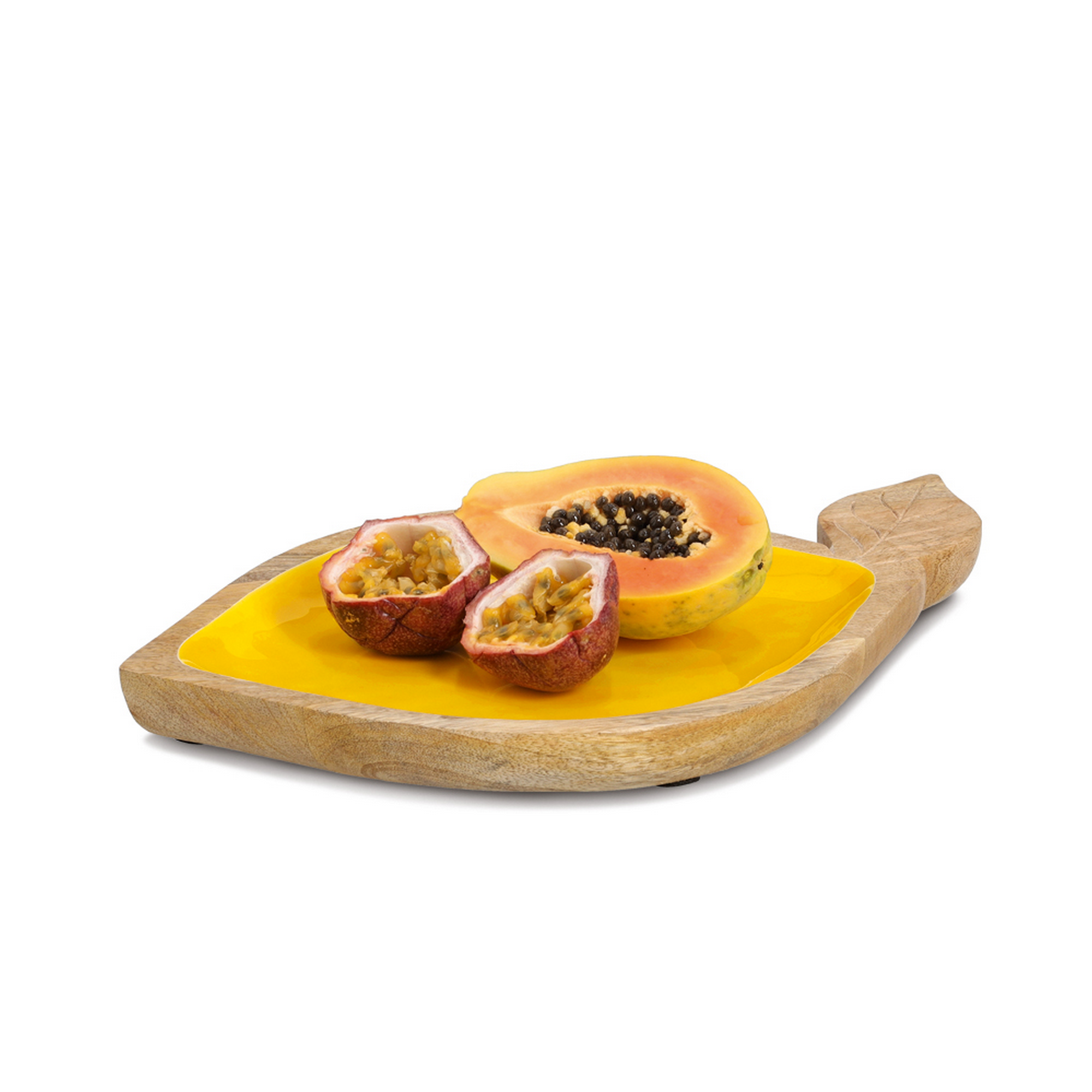 Servierschale 'Lemon' Mangoholz 37 x 2 x 23 cm