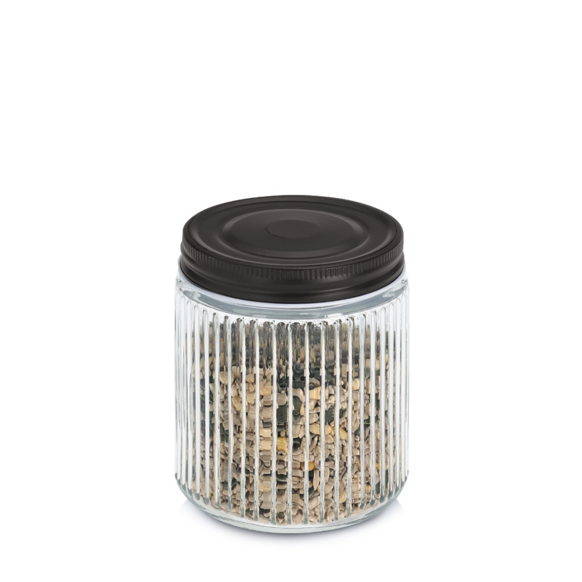 Vorratsglas mit Metalldeckel 520 ml 9,3 x 11,3 x 9,3 cm