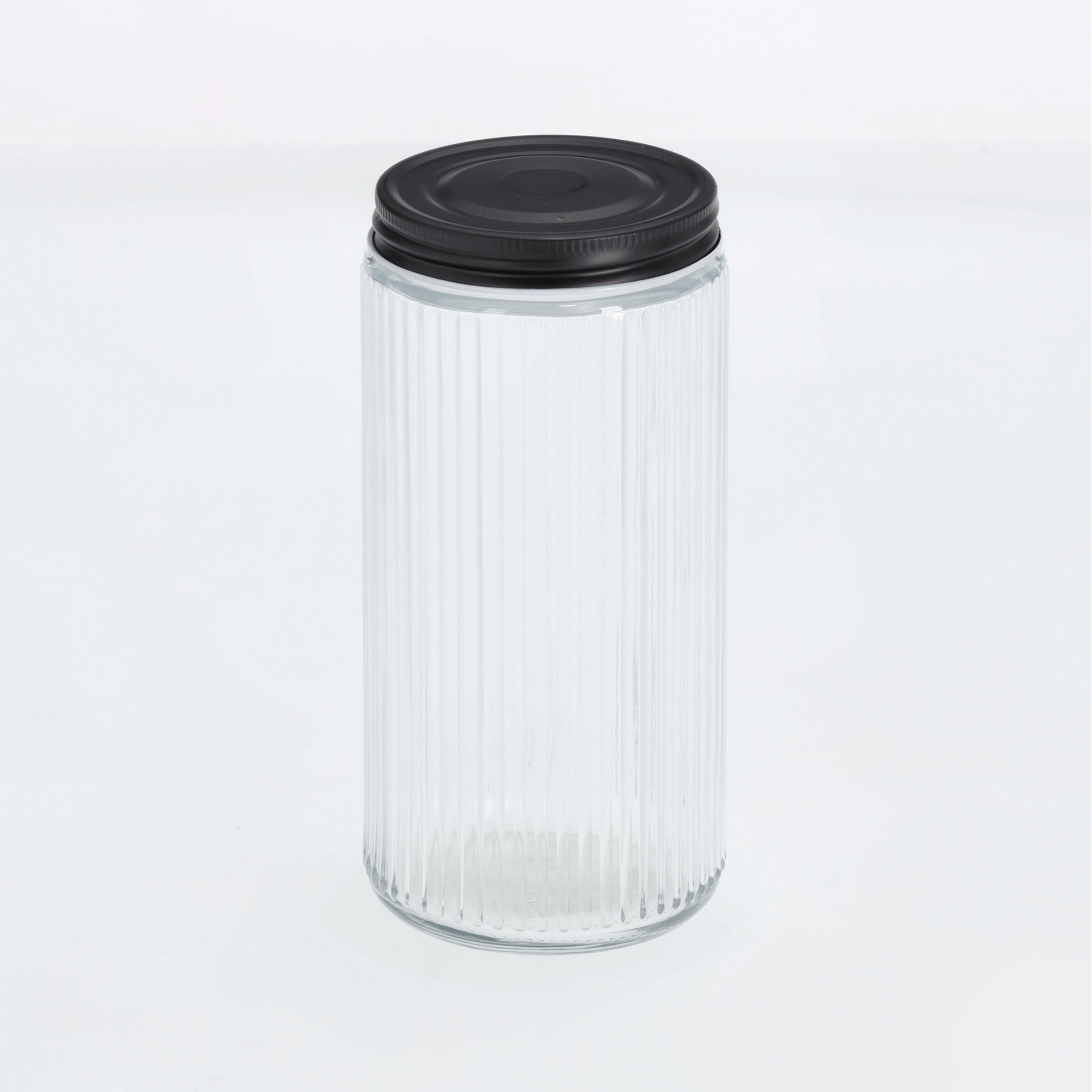 Vorratsglas mit Metalldeckel 950 ml 9,3 x 19,5 x 9,3 cm