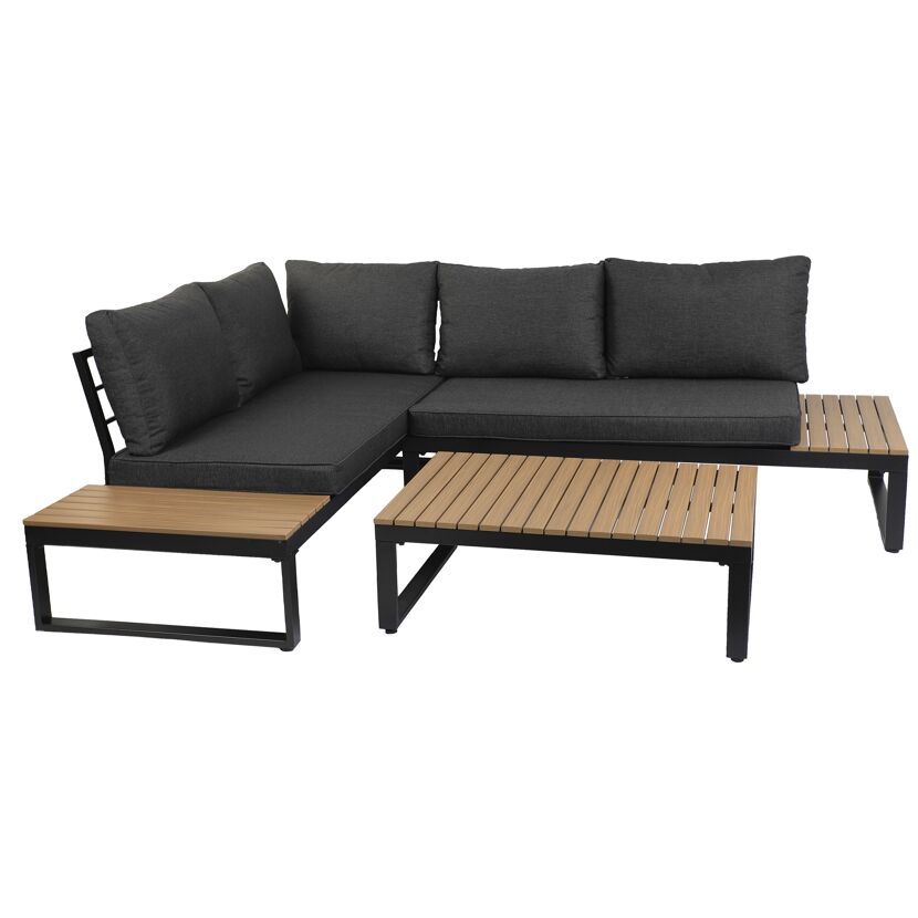 Loungemöbelset 'Riola' für 5 Personen aus Aluminium
