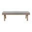 Gartenbank 'Monaco' grau/braun 140 x 40 x 40 cm