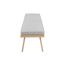 Gartenbank 'Monaco' grau/braun 140 x 40 x 40 cm