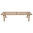 Gartenbank 'Monaco' grau/braun 140 x 40 x 40 cm