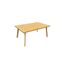 Holz-Loungetisch mit Lattenplatte