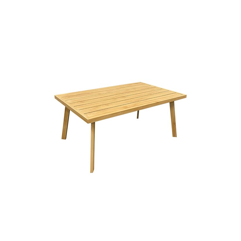 Holz-Loungetisch mit Lattenplatte