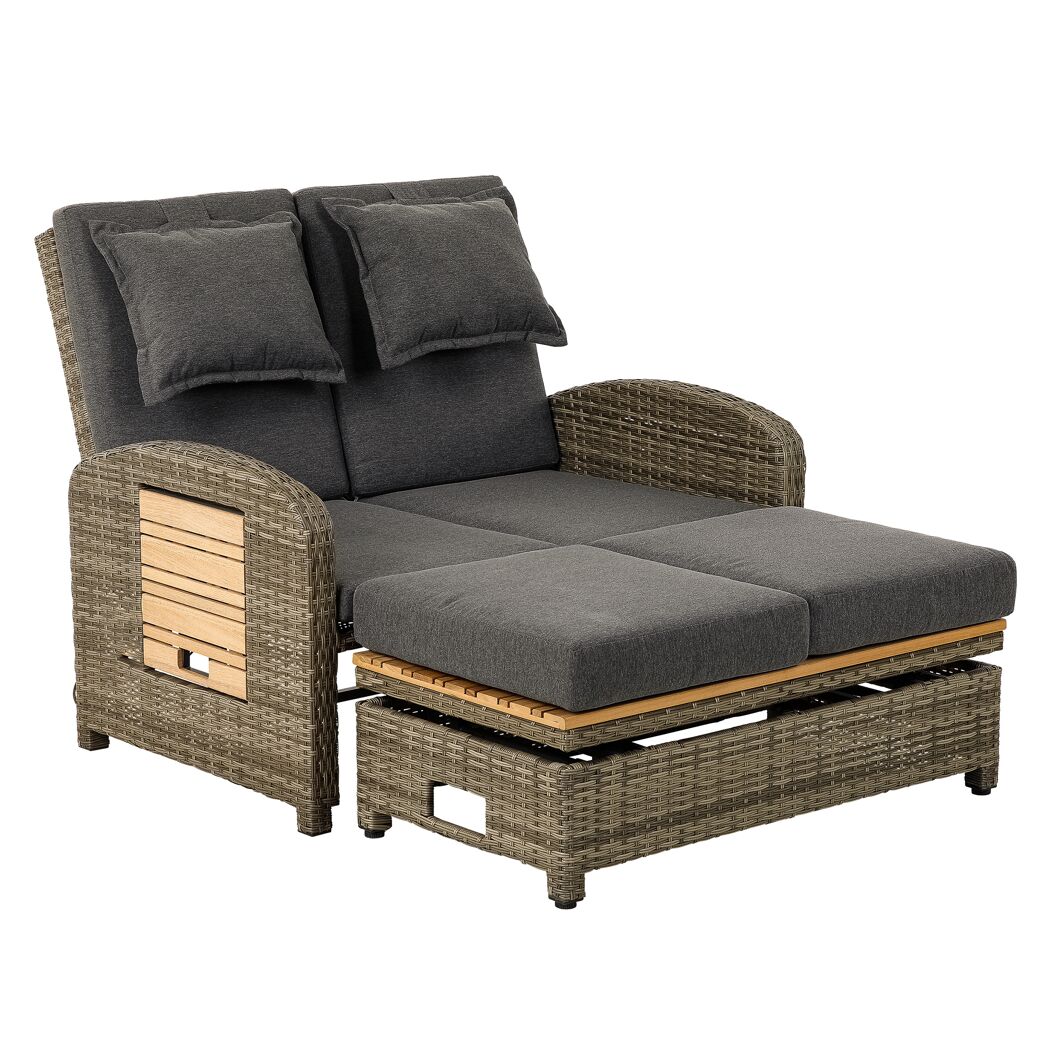 Loungesofa 'Bahia Tobago' grau/beige