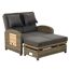 Loungesofa 'Bahia Tobago' grau/beige 117 x 90 x 74 cm