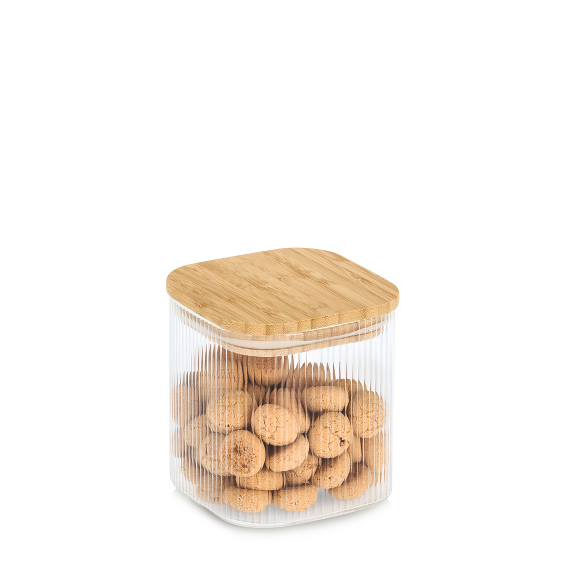 Vorratsglas mit Bambusdeckel 720 ml 10 x 10,7 x 10 cm