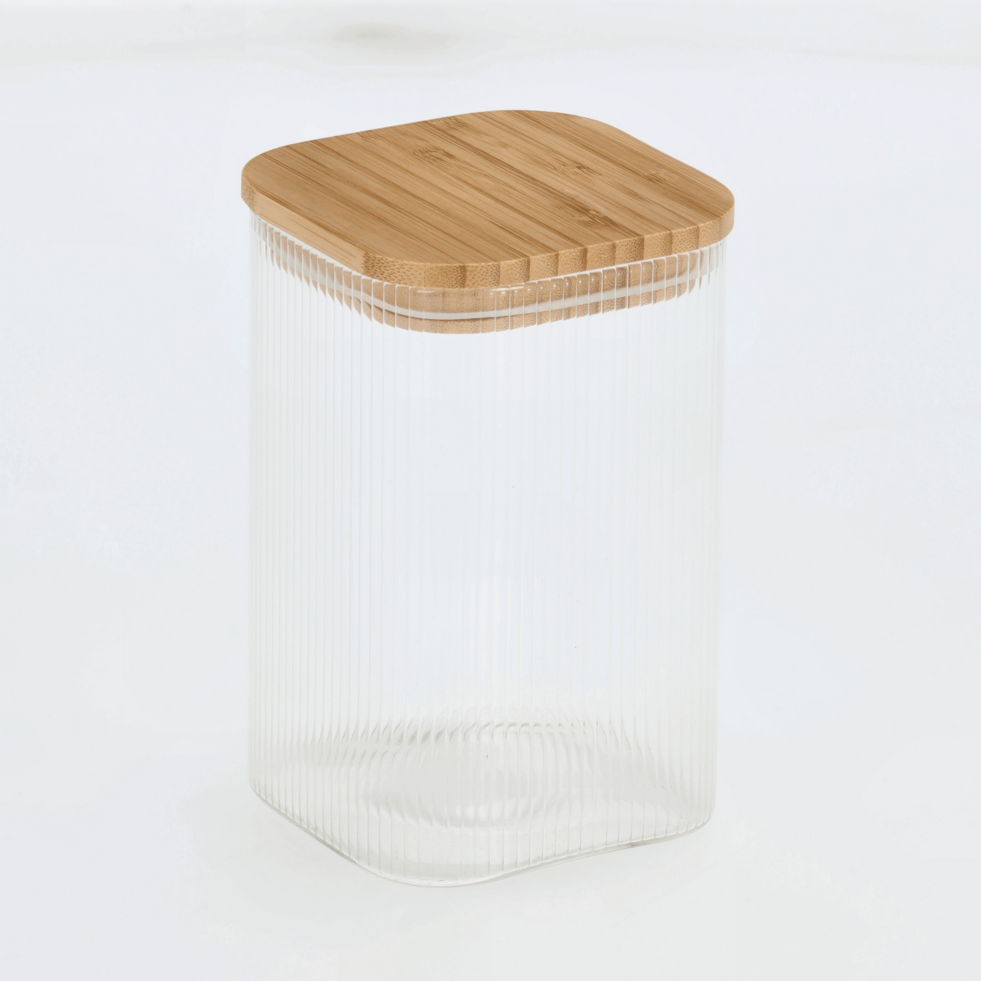 Vorratsglas mit Bambusdeckel 1,15 l 10 x 15,5 x 10 cm