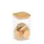 Vorratsglas mit Bambusdeckel 1,15 l 10 x 15,5 x 10 cm
