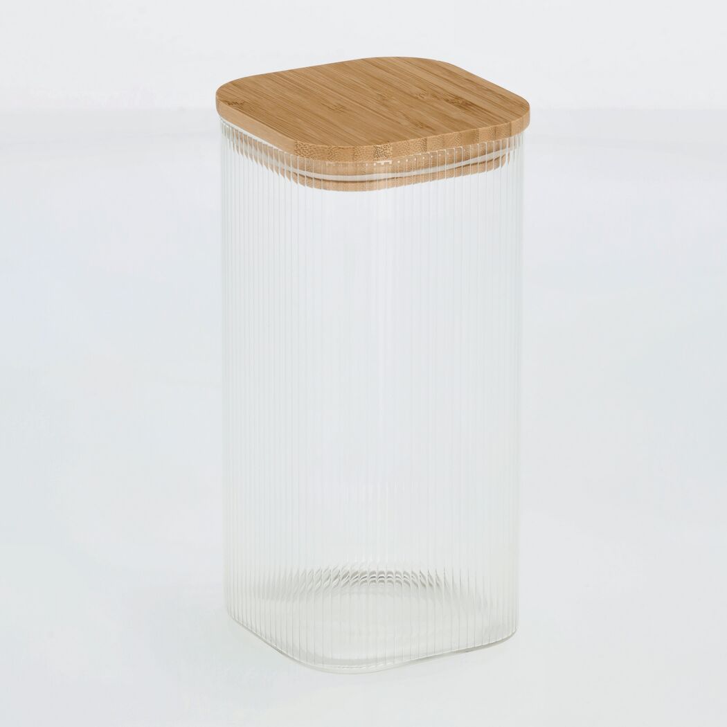 Vorratsglas mit Bambusdeckel 1,5 l 10 x 20,5 x 10 cm