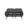 Loungesofa 'Madeira' in Grau mit Aluminiumrahmen