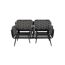 Loungesofa 'Madeira' in Grau mit Aluminiumrahmen