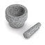 Mörser & Stößel-Set Granit grau 14 x 10 x 14 cm