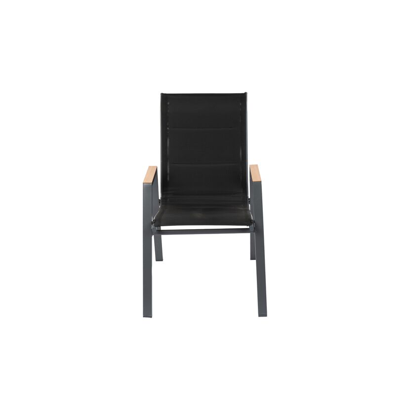 Stapelstuhl 'Malta' grau/anthrazit 54 x 91 x 74 cm