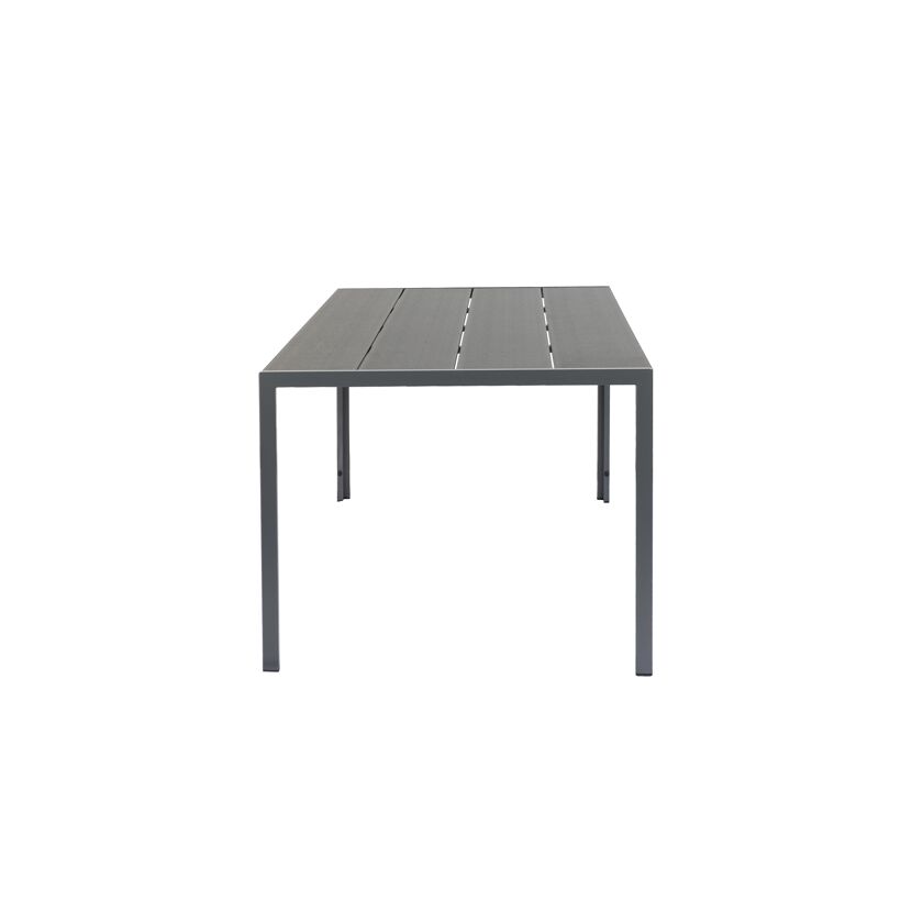 Gartentisch 'Merida' anthrazit/schwarz 150 x 90 x 74 cm