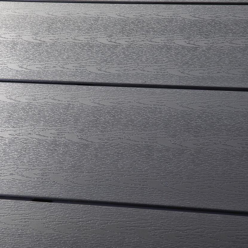 Gartentisch 'Merida' anthrazit/schwarz 150 x 90 x 74 cm