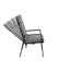 Klappstuhl 'Bern' grau 56 x 105 x 68 cm
