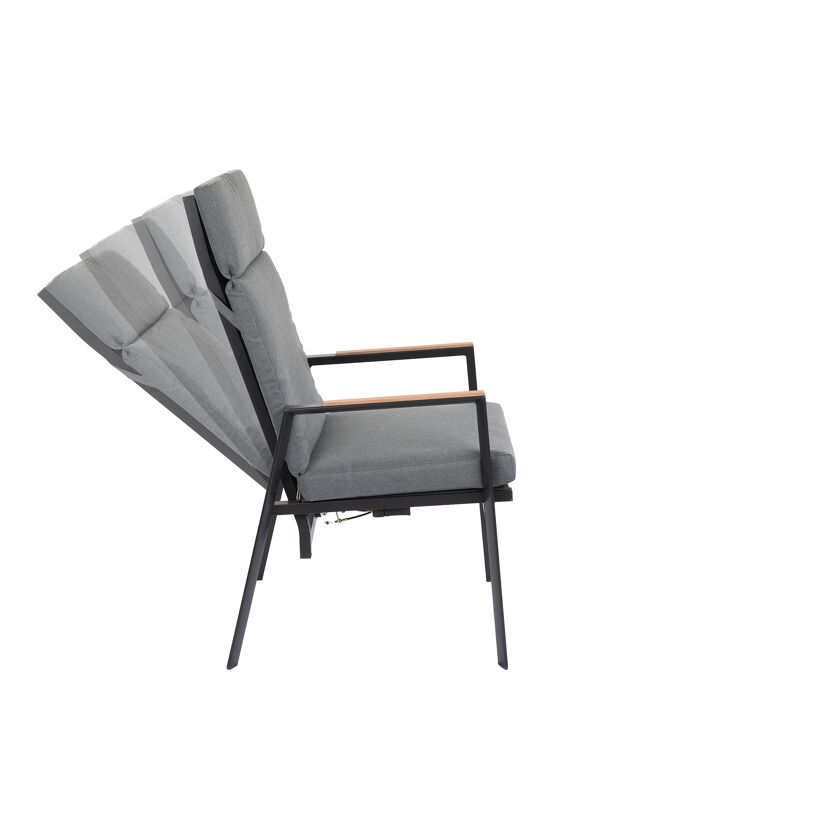 Klappstuhl 'Bern' grau 56 x 105 x 68 cm