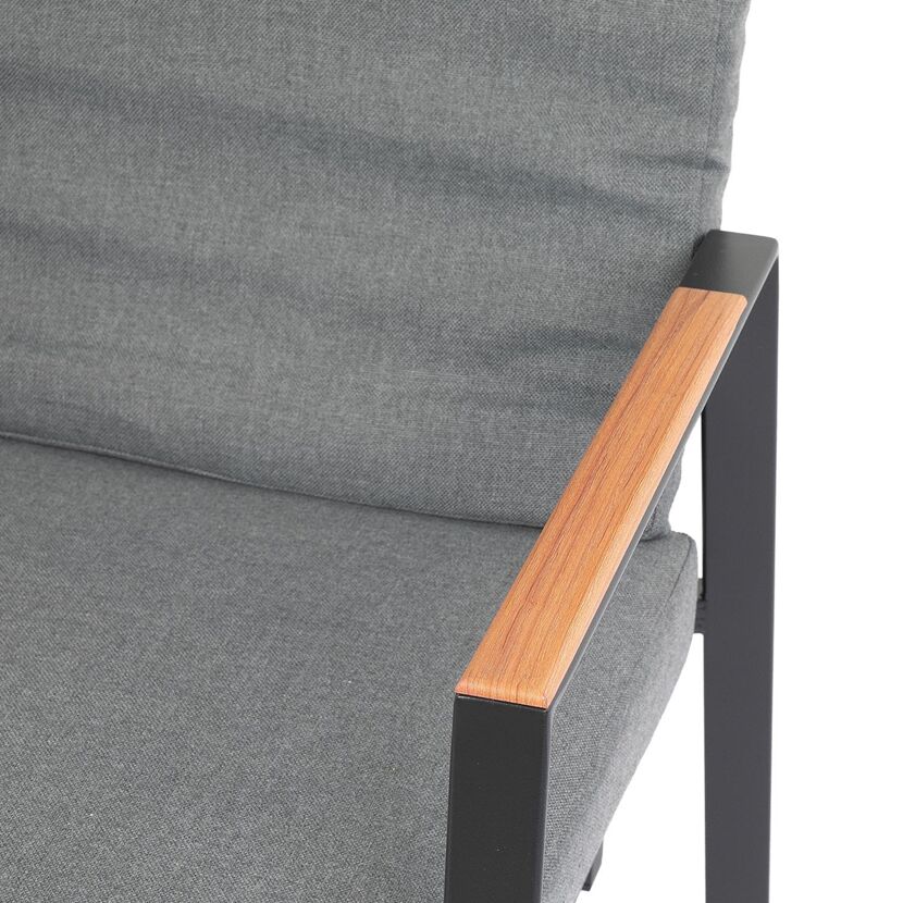 Klappstuhl 'Bern' grau 56 x 105 x 68 cm
