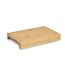 Schneidebrett mit Tablett & Tablet-Halter Bambus/Kunststoff 40 x 5,2 x 26,5 cm