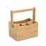 Utensilienhalter mit Tragegriff Bambus 21,5 x 23 x 14 cm