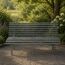 Gartenbank 'Palermo' grau 116 x 81,5 x 60 cm Stahl pulverbeschichtet