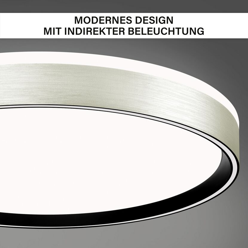 LED-Deckenleuchte 'Shining Pluto' dimmbar 24 W 2900 lm warmweiß bis tageslichtweiß Ø 38 x 7 cm