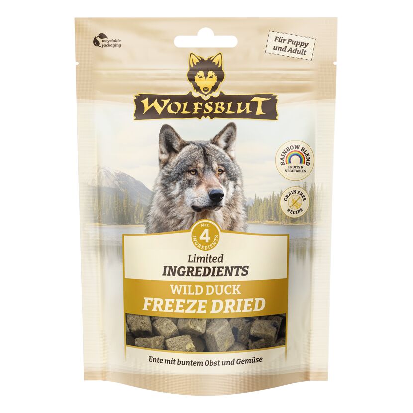 Hundesnack 'Limited Ingredients Freeze Dried Wild Duck' Alle 40 g