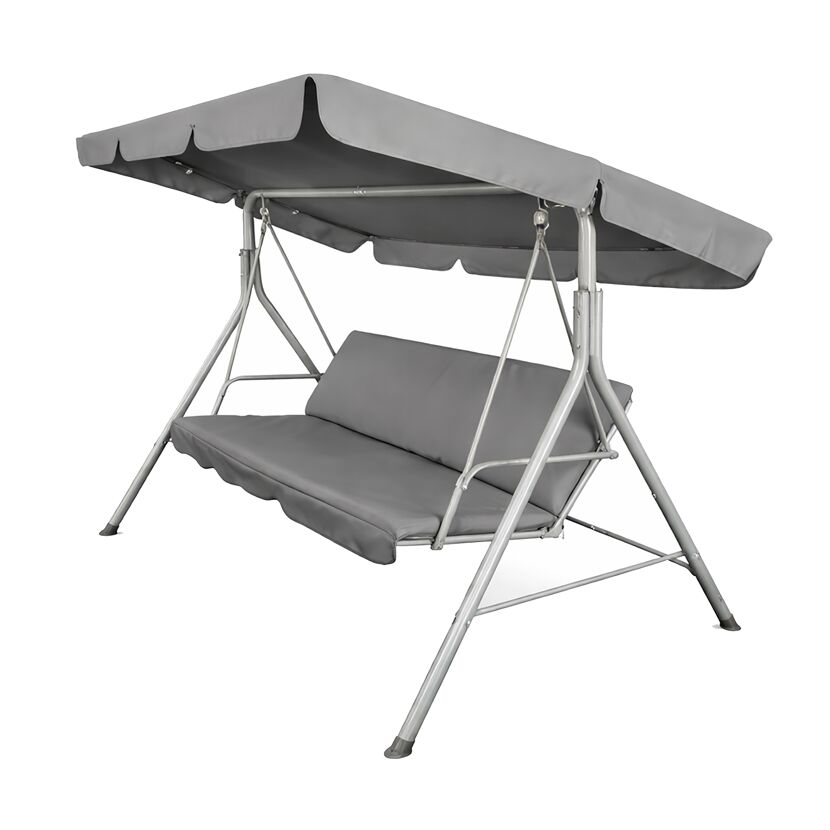 Hollywoodschaukel 'Como' 3-Sitzer grau 170 x 151 x 110 cm