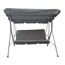 Hollywoodschaukel 'Como' 3-Sitzer grau 170 x 151 x 110 cm