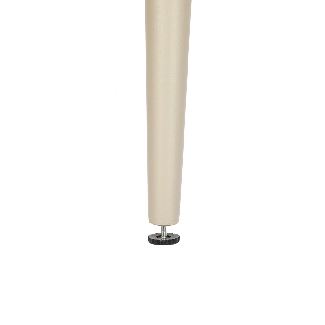 Tischbein in Taupe mit verstellbarem Fuß