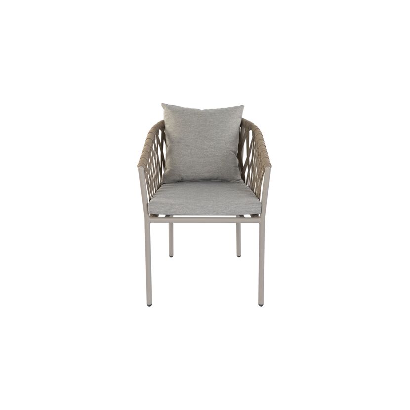Gartensessel 'Avola' taupe 59 x 79,5 x 66 cm