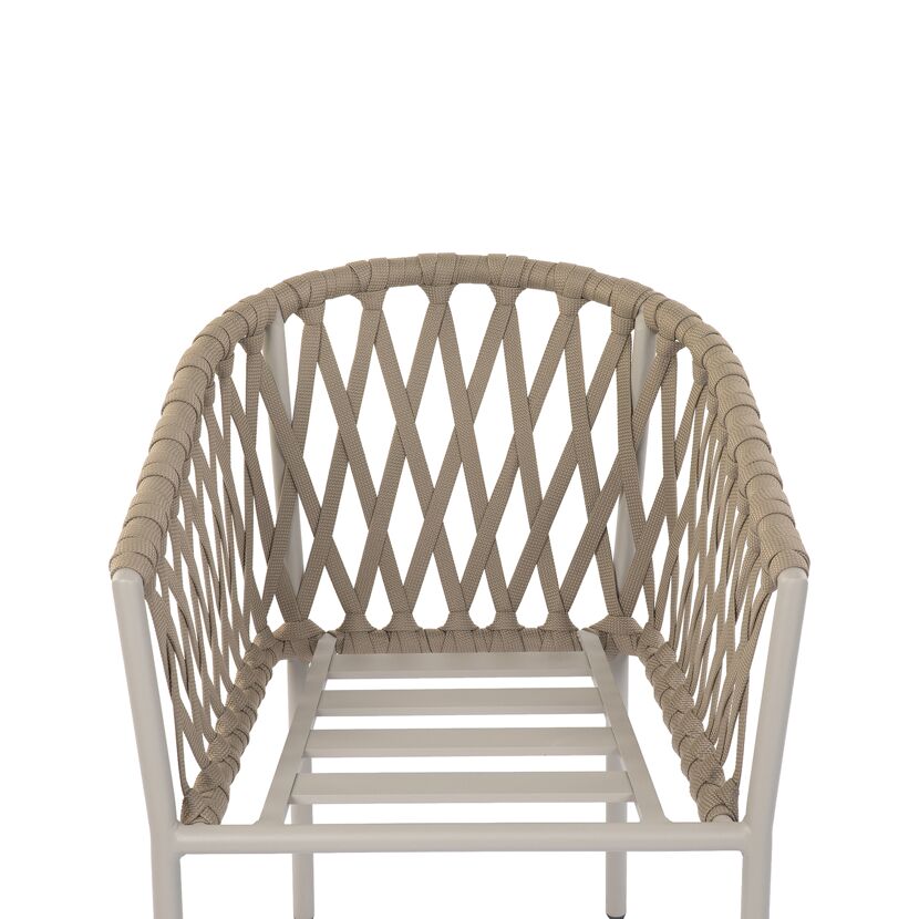 Gartensessel 'Avola' taupe 59 x 79,5 x 66 cm