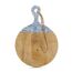 Schneide-/Servierbrett mit Griff Mangoholz blau 43 x 2 x 30 cm